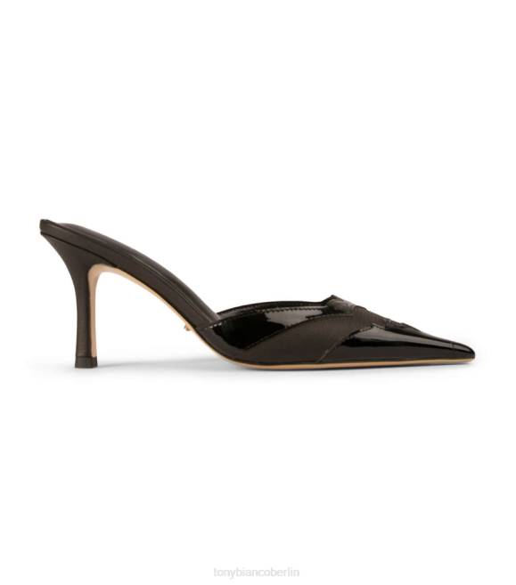 niedrige Absätze| de Tony Bianco Frauen Shuga-Absätze schwarz/schwarzes Lackleder 4624235